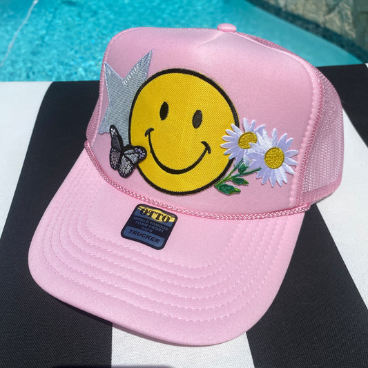 Pink Smiley Hat